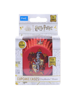 Pack 30 Cápsulas De Papel Escudo De Gryffindor 3 X 5,2 Cm