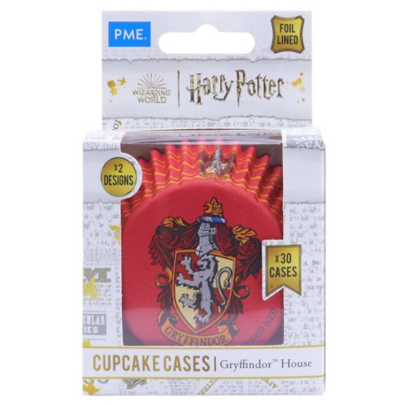 Pack 30 Cápsulas De Papel Escudo De Gryffindor 3 X 5,2 Cm