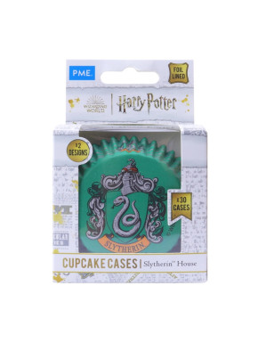 Pack 30 Cápsulas De Papel Escudo De Slytherin 3 X 5,2 Cm