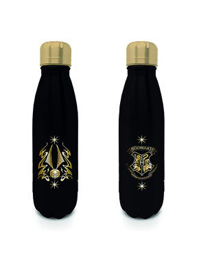 Botella Metálica Quidditch Snitch Negra 540 Ml