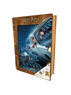 Puzzle-Libro Lenticular Harry Potter Y Ron En El Ford Anglia