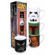 Set 4 mini tazas Star Wars Personajes