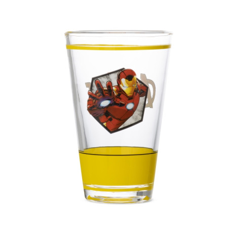 Vaso De Cristal Marvel Iron Man 310 Ml