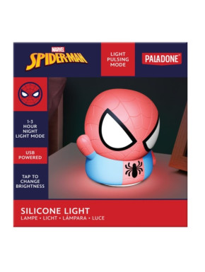 Lámpara Silicona 3D Spider-Man 14 Cm