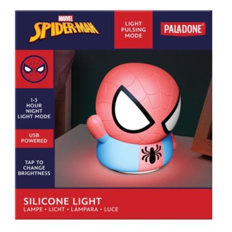 Lámpara Silicona 3D Spider-Man 14 Cm