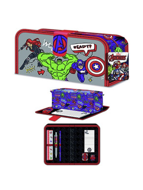 Set De Papelería Y Estuche Avengers (Hero Club) 20 X 11 X 6,5 Cm