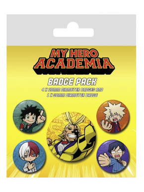 Paquete De Insignias My Hero Academia Chibi.