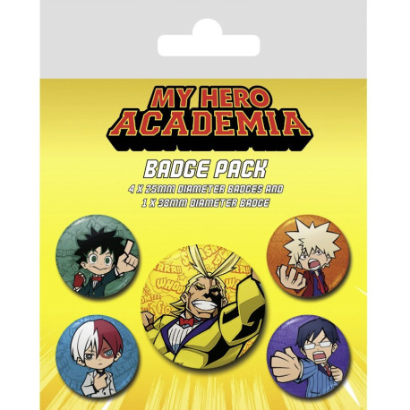 Paquete De Insignias My Hero Academia Chibi.