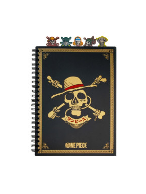 Cahier à couverture rigide des Pirates du chapeau de paille - sous licence officielle One Piece