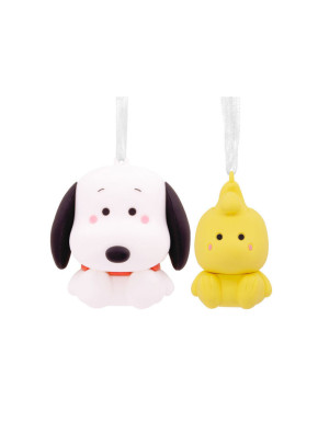 Set De Dos Adornos Better Together Snoopy & Emilio Pvc