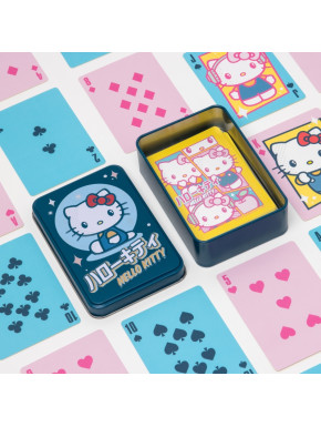 Baraja De Naipes Hello Kitty En Caja Metálica