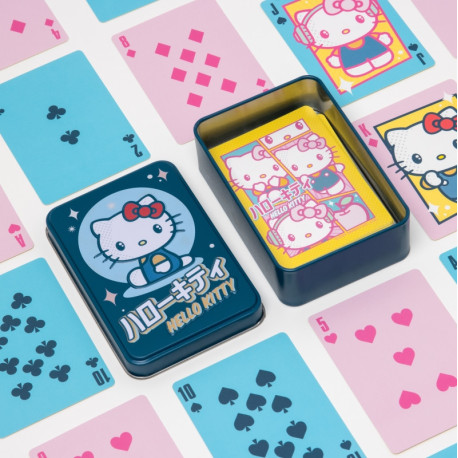 Baraja De Naipes Hello Kitty En Caja Metálica