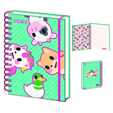 Cuaderno De Espiral A5 Adopt Me (Core) A5 Wiro Notebook