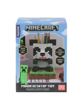 Organizador De Escritorio Panda 15 Cm Minecraft