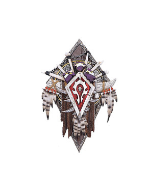 Adorno De Pared Hord Plaque 30 Cm World Of Warcraft