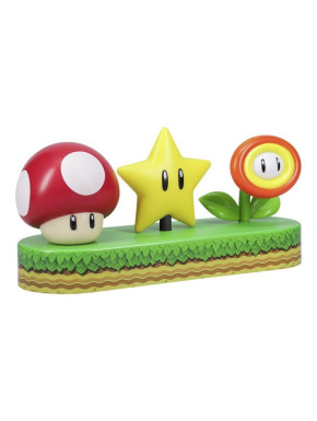 Lampe champignon, étoile et fleur de feu Super Mario Icons