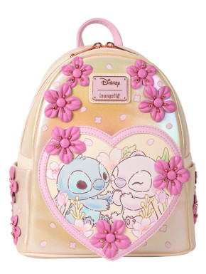 Bolso Mochila Stitch y Ángel enamorados Loungefly