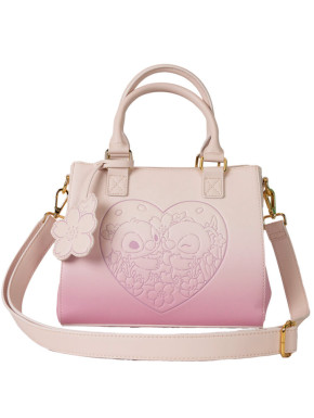 Bolso bandolera Stitch y Angel rosa Loungefly