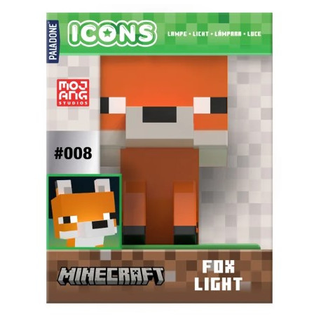 Lámpara Icons Fox 11 Cm Minecraft