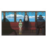 Póster de madera El viaje de Chihiro 37,5 x 20,5 cm Studio Ghibli