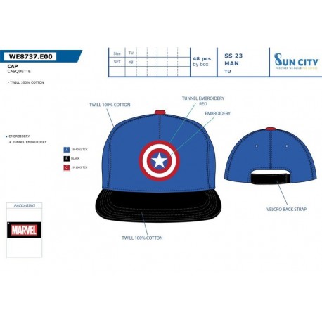 Gorra Capitán América Marvel