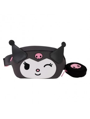 Riñonera negra Kuromi Sanrio Loungefly