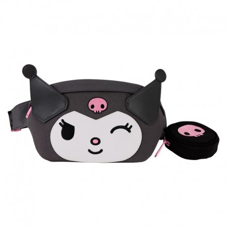 Riñonera negra Kuromi Sanrio Loungefly
