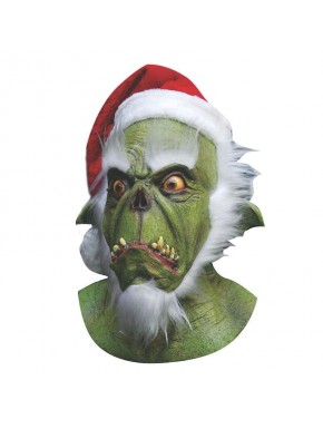 Máscara Papá Noel verde Talla única