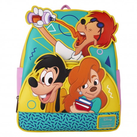 Bolso mochila de personajes de Goofy e hijo Loungefly