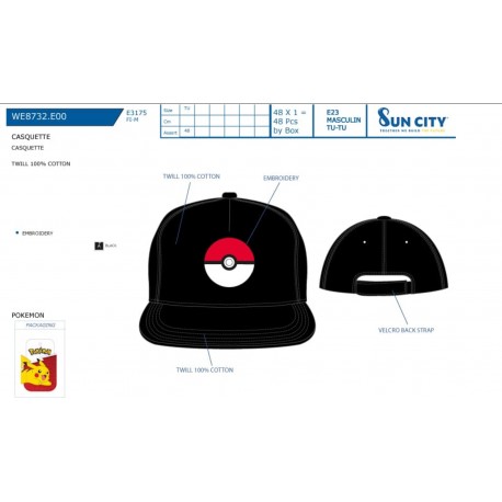 Gorra Pokémon pokeball