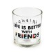Vaso de vidrio de la serie Friends