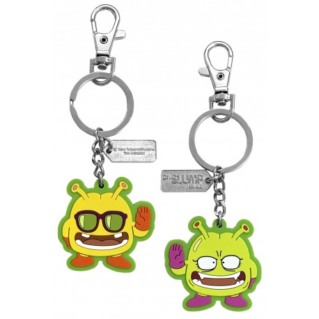 Keychain rubber Nikochan and his Servant, Dr. Slump Arale