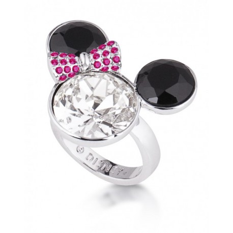 Anillo oro blanco y Swarovski Minnie Mouse Disney