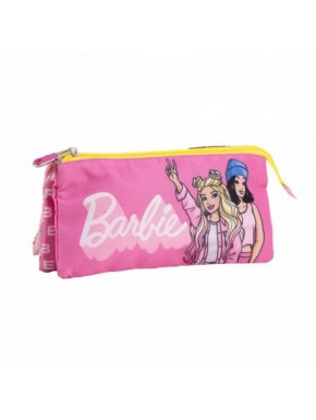 ESTUCHE PORTATODO 3 COMPARTIMENTOS BARBIE