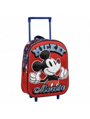 MOCHILA INFANTIL TROLLEY 3D MICKEY