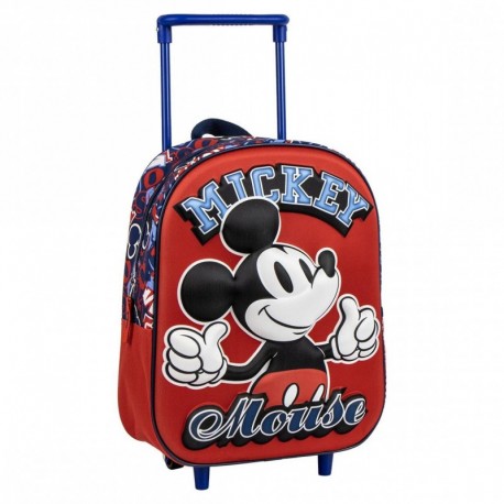 MOCHILA INFANTIL TROLLEY 3D MICKEY