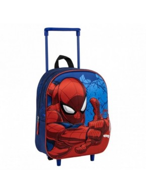 MOCHILA INFANTIL TROLLEY 3D SPIDERMAN