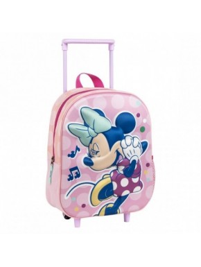 MOCHILA INFANTIL TROLLEY 3D MINNIE