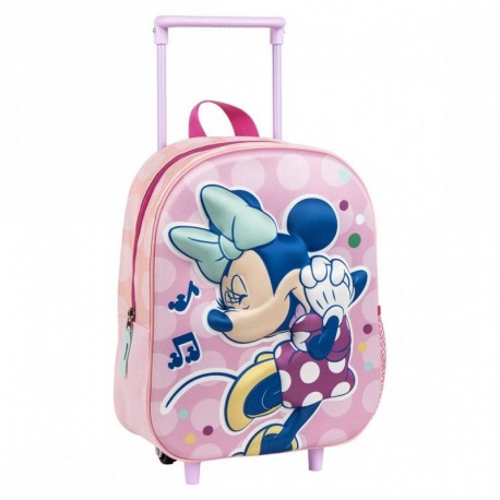 MOCHILA INFANTIL TROLLEY 3D MINNIE