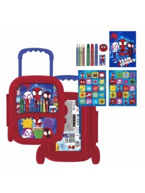 SET PAPELERÍA COLOREABLE TROLLEY SPIDEY