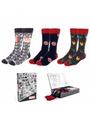 PACK CALCETINES 3 PIEZAS MARVEL