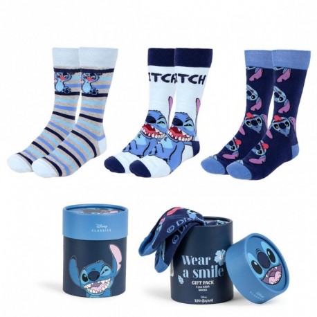 PACK CALCETINES 3 PIEZAS STITCH