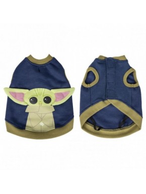 SUDADERA PARA PERRO APLICACIONES COTTON BRUSHED THE MANDALORIAN