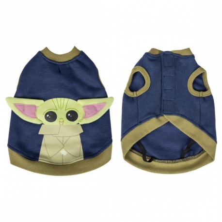 SUDADERA PARA PERRO APLICACIONES COTTON BRUSHED THE MANDALORIAN