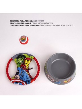 SET PARA MASCOTAS JUGUETE MARVEL
