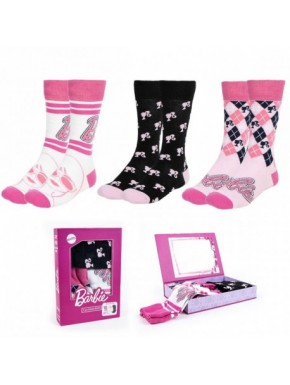 PACK CALCETINES 3 PIEZAS BARBIE