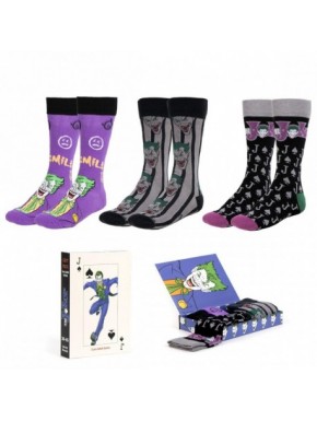 PACK CALCETINES 3 PIEZAS BATMAN JOKER