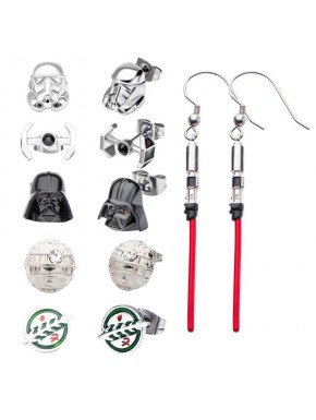 Set Pendientes Star Wars Imperio Galactico Simbolos