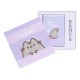 Set Cuaderno Premium A5 Con Boligrafo Pusheen Moments