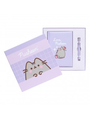 Set Cuaderno Premium A5 Con Boligrafo Pusheen Moments